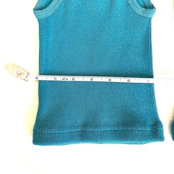 🎈RE-OPENING SALE Free People Happiness Runs Lurex Crop Tank Off Tropic XS/S - Picture 6 of 6